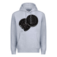 Heather Grey oreo lover  cookies Premium Hoodie - linhVisuals