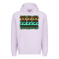 Turquoise Aztec Bullskull And Horse Premium Hoodie | Teevron