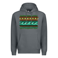 Rock turquoise aztec bullskull and horse Premium Hoodie - BarkalooDesign