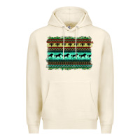 Tofu turquoise aztec bullskull and horse Premium Hoodie - BarkalooDesign