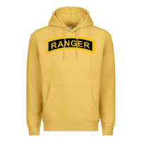 Antique Gold army ranger tab   black & gold   army ranger tab black gold Premium Hoodie - linhVisuals