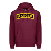Burgundy army ranger tab   black & gold   army ranger tab black gold Premium Hoodie - linhVisuals