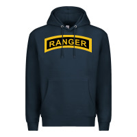 Navy army ranger tab   black & gold   army ranger tab black gold Premium Hoodie - linhVisuals