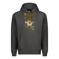 Charcoal Heather tekken inspired king design premium t shirt Premium Hoodie - linhVisuals