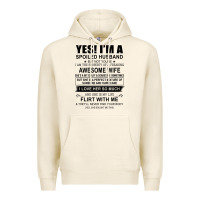 Tofu yes i'm a spoiled husband ..awesome wife t shirt Premium Hoodie - linhVisuals