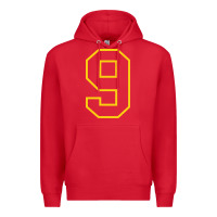 Red number #9 sports jersey uniform Premium Hoodie - linhVisuals