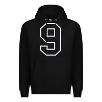 Black number #9 sports jersey uniform Premium Hoodie - linhVisuals