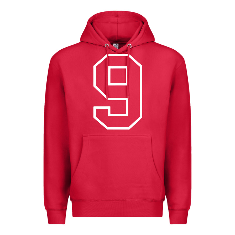 Number #9 Sports Jersey Uniform Premium Hoodie by linhVisuals | Teevron