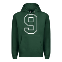Sports Green number #9 sports jersey uniform Premium Hoodie - linhVisuals