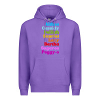 Purple althea cassidy name woman mans Premium Hoodie - linhVisuals