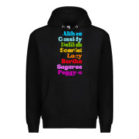 Black althea cassidy name woman mans Premium Hoodie - linhVisuals