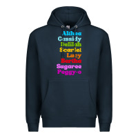 Navy althea cassidy name woman mans Premium Hoodie - linhVisuals