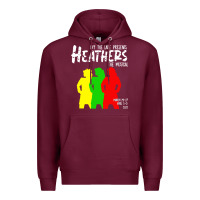 Burgundy otls heathers Premium Hoodie - linhVisuals