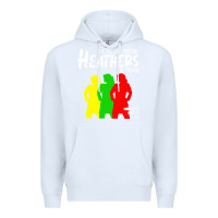 White otls heathers Premium Hoodie - linhVisuals