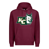 Burgundy keuka college wolf vectorized Premium Hoodie - linhVisuals