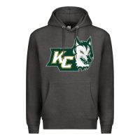 Charcoal Heather keuka college wolf vectorized Premium Hoodie - linhVisuals