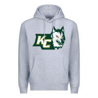 Heather Grey keuka college wolf vectorized Premium Hoodie - linhVisuals