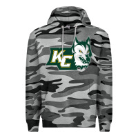Slate Camo keuka college wolf vectorized Premium Hoodie - linhVisuals