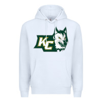 White keuka college wolf vectorized Premium Hoodie - linhVisuals