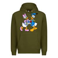 Army Green donal duck Premium Hoodie - linhVisuals