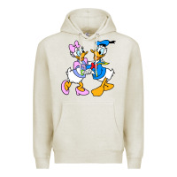 Oatmeal Heather donal duck Premium Hoodie - linhVisuals