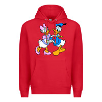 Red donal duck Premium Hoodie - linhVisuals