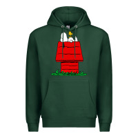 Sports Green peanuts the doghouse Premium Hoodie - linhVisuals