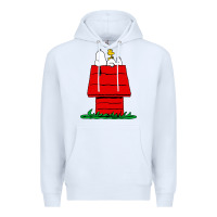 White peanuts the doghouse Premium Hoodie - linhVisuals