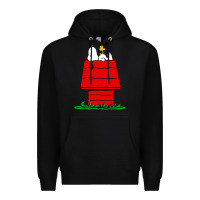 Black peanuts the doghouse Premium Hoodie - linhVisuals