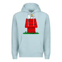 Blue Mist peanuts the doghouse Premium Hoodie - linhVisuals