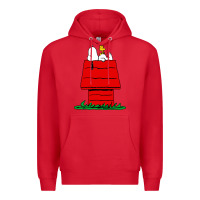 Red peanuts the doghouse Premium Hoodie - linhVisuals