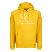 Lemon cat butt white Premium Hoodie - linhVisuals