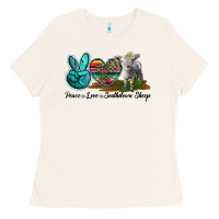 Bone Peace Love Southdown Sheep Ladies Tee - LillyAllenDesigns