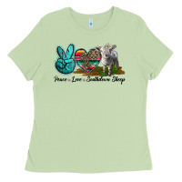 Matcha Peace Love Southdown Sheep Ladies Tee - LillyAllenDesigns