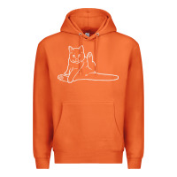 Carrot cat butt white Premium Hoodie - linhVisuals