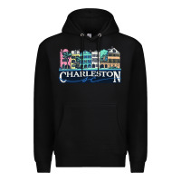 Black charleston rainbow road   charleston south carolin Premium Hoodie - linhVisuals