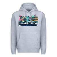 Heather Grey charleston rainbow road   charleston south carolin Premium Hoodie - linhVisuals