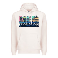 Pale Pink charleston rainbow road   charleston south carolin Premium Hoodie - linhVisuals