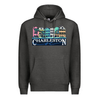 Charcoal Heather charleston rainbow road   charleston south carolin Premium Hoodie - linhVisuals