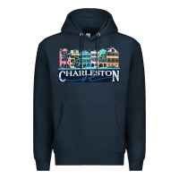 Navy charleston rainbow road   charleston south carolin Premium Hoodie - linhVisuals