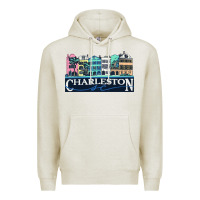 Oatmeal Heather charleston rainbow road   charleston south carolin Premium Hoodie - linhVisuals
