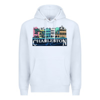 White charleston rainbow road   charleston south carolin Premium Hoodie - linhVisuals