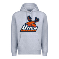 Heather Grey utica pioneers vectorized Premium Hoodie - linhVisuals