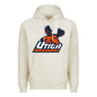 Oatmeal Heather utica pioneers vectorized Premium Hoodie - linhVisuals