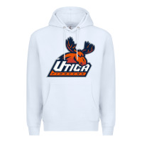 White utica pioneers vectorized Premium Hoodie - linhVisuals