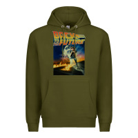 Army Green back to the future vintage Premium Hoodie - linhVisuals