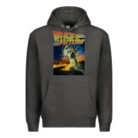 Charcoal Heather back to the future vintage Premium Hoodie - linhVisuals