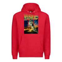Red back to the future vintage Premium Hoodie - linhVisuals
