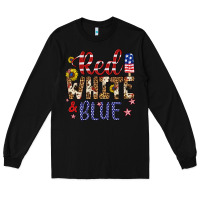 Black red white and blue Long Sleeve Tee - Artiststas