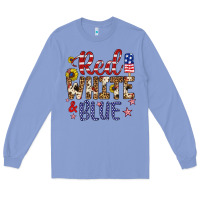 Colony Blue red white and blue Long Sleeve Tee - Artiststas